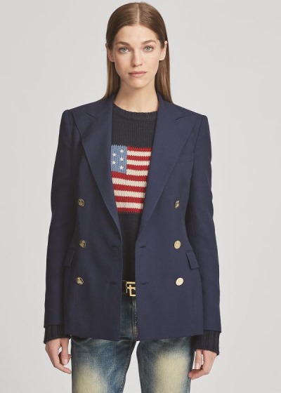 Blazer Ralph Lauren Mujer Azul Marino - The RL Cashmere - GYXDH1795